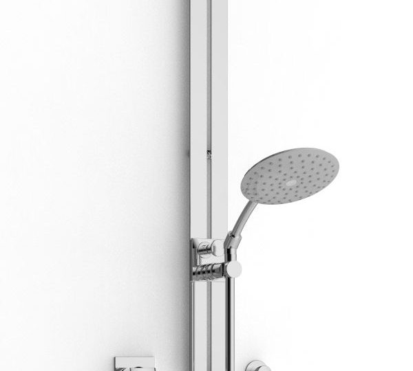 Sliding bar with hand shower