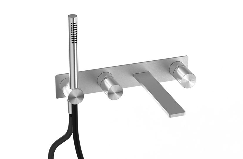 Built-in bathtub set