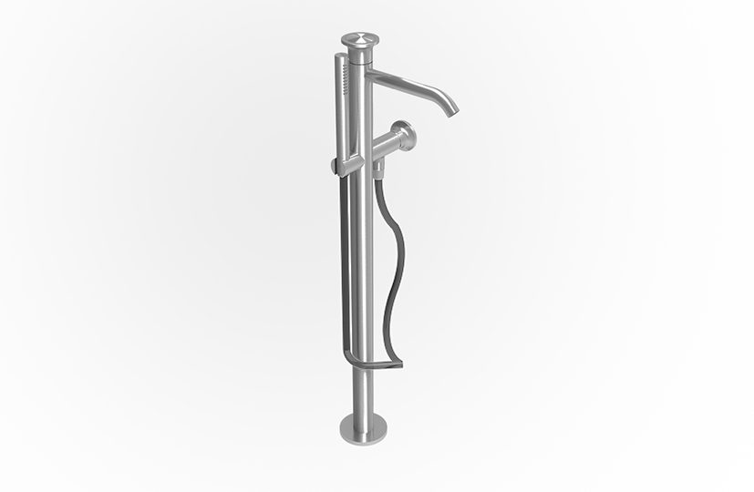 Bathtub set on tubes